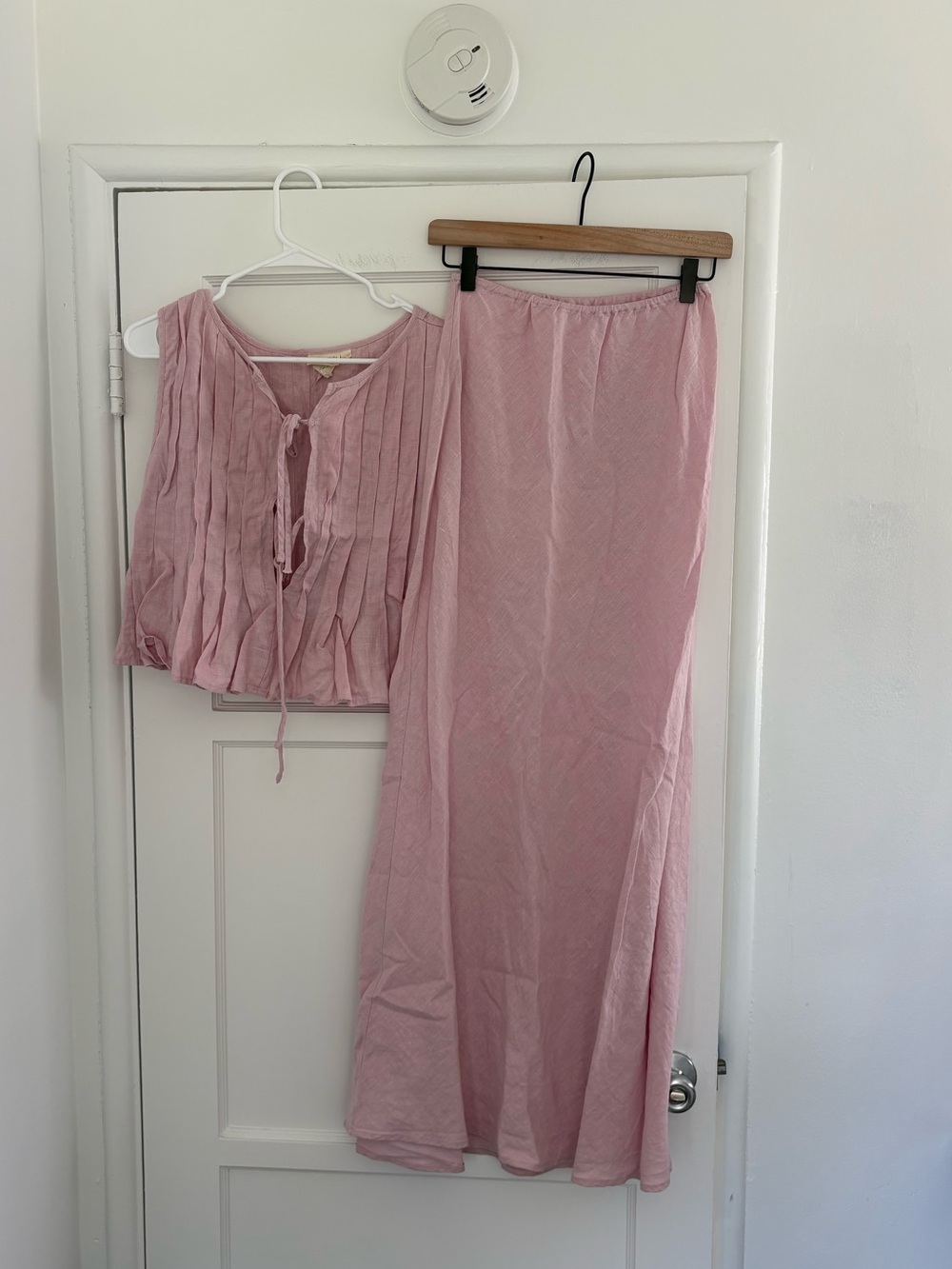 Vrg Grl Pink Two-Piece Maxi Skirt Set